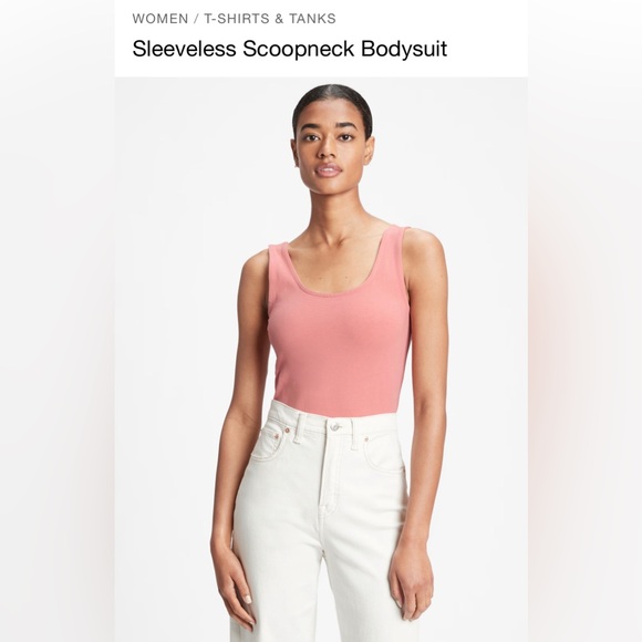 Gap Women’s Bodysuit, Basic Scoopneck Tank Top, Light “potpourri” pink, Sz M - Picture 8 of 10